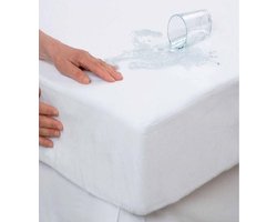 Molton waterdicht hoeslaken badstof TPU 150x200 +30cm tweepersoons bed - tweepersoons - EXTRA BREED