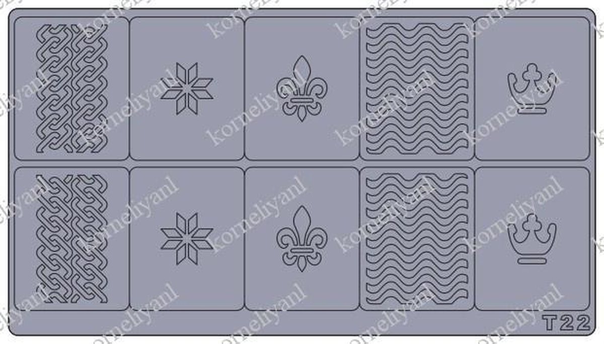 Goedkoopste Korneliya Airbrush - Aeropuffing Sjabloon T22