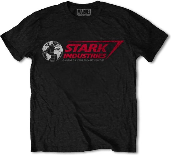 Foto: Marvel iron man stark industries heren t shirt m zwart