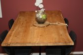 Eiken Boomstam tafel - Robuuster Wonen - 180x90 - Metalen X-poot