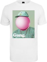 Mister Tee Heren Tshirt -L- Golf Gang Wit