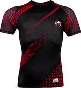 Venum Rapid S / S Rash Guard Zwart Rood MMA Fightwear Kies uw maat: L