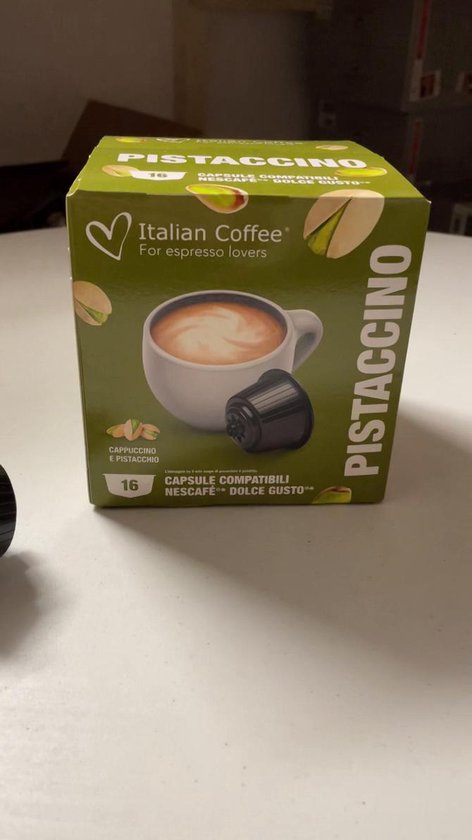 Italian Coffee - Pistaccino Koffie (Cappuccino en Pistache) - 16x stuks -  Dolce Gusto