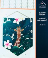 Diamond painting | Diamond painting banner ''Giraffe'' | Knutselpakket | Diamond painting pakket volledig |Diamant painting | Diamond painting accesoires | Diamant painting volwassenen | Knut