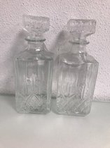 Glazen fles - 2 stuks