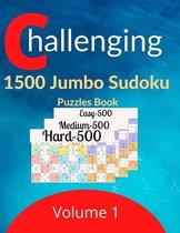 Challenging 1500 Jumbo Sudoku Puzzles Book Volume 1