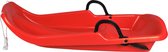 Kunststof Slee Slede bobslee 80 cm Rood met Rem en Trekkoord