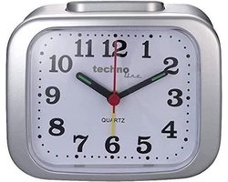 Technoline Model XL Zilver - analoge quartz wekker in retro design