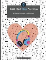 Blank Sheet Music Notebook