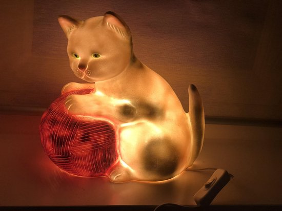 Egmont Toys Heico lamp kat met bol wol roze van Heico — afbeelding 4