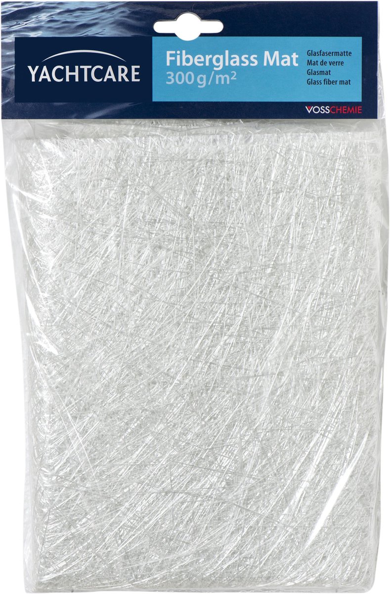 Yachtcare glasvezelmat 300g/m² 1m² wit - versterkingsmat voor polyesterhars