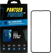 Pantser Protect ™ Case Friendly Screenprotector Geschikt voor Apple iPhone 12 / 12 Pro - Premium glazen full-cover Pantserglas Protector - Tempered Glass Bescherm Glas