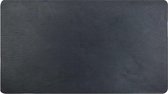 Placemat Leder Recycle DZ Rechthoek - 43x30cm - Zwart