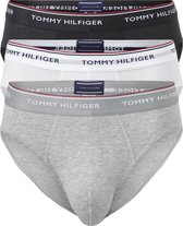 Tommy Hilfiger slips (3-pack) - heren slips zonder gulp - wit - zwart - grijs -  Maat: XXL