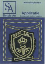 Opstrijk applicaties / Strijk Patch Set / Militair embleem /Formaat: 6.0 x 7.0 cm