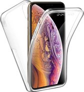 Iphone X/XS 360° full cover hoesje - Iphone X/XS - 360° full cover - Transparant - 2 in 1 hoesje