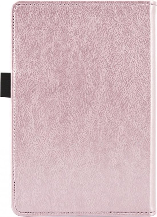 Hoes geschikt voor Kobo Nia - Book Case Kunstleer Wallet Cover Hoesje Roségoud van Merkloos — afbeelding 3
