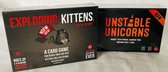 Exploding kittens NSFW + Unstable unicorns NSFW kaartspel combi deal!
