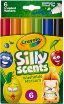 Crayola - Afwasbare markers - Silly Scents - Fruit - 6 stuks