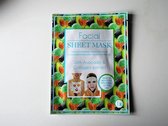 Gezichtsmasker-Facial Sheet Mask-Avocado masker-Hydraterend