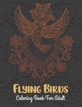 Flying birds coloring book for adult