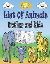 List Of Animals Mother And Kids