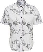 Onsshakiri SS AOP Poplin Shirt Wit - S