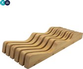 Shinrai Japan™ - Liggend Acaciahouten Messenblok