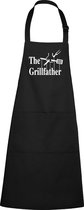 mijncadeautje - luxe keukenschort - The Grillfather - zwart
