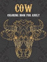 Cow coloring book for adult