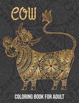 Cow coloring book for adult