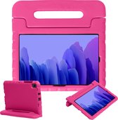 Kinderhoes Geschikt voor Samsung Galaxy Tab A7 Hoes Kinder Hoesje Kids Case Cover Kidsproof - Hoesje Geschikt voor Samsung Tab A7 Hoesje Kinder Hoes - Roze