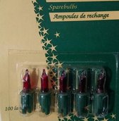 Reservelampjes - Kerstdecoratie - ROOD - 2,5 Volt - per 5