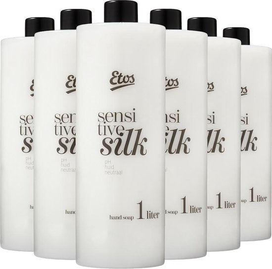 liter Handzeep - Sensitive Silk Navulling- 6 x 1L | bol.com
