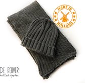 De Reuver Knitted Fashion HEREN SJAAL MUTS 100% NED. (226)