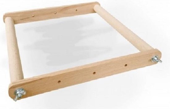 Foto: Houten borduurraam 40 cm breed verstelbaar van 10 tot 30 cm hoogte