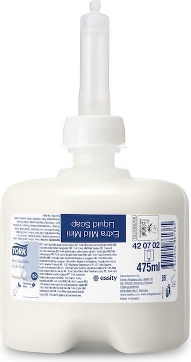 TORK Extra Mild Mini 420702 Vloeibare zeep 475 ml 8 stuk(s)