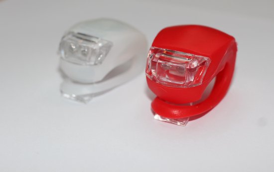 Fietslampjes set - LED voorlicht & achterlicht - Inclusief batterijen - Waterdicht — afbeelding 2