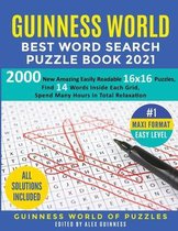 Guinness World Best Word Search Puzzle Book 2021 #1 Maxi Format Easy Level