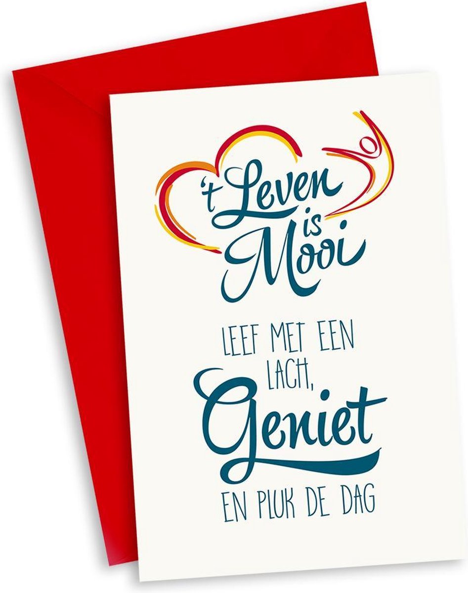 Life is Beautiful Kaart " Geniet"