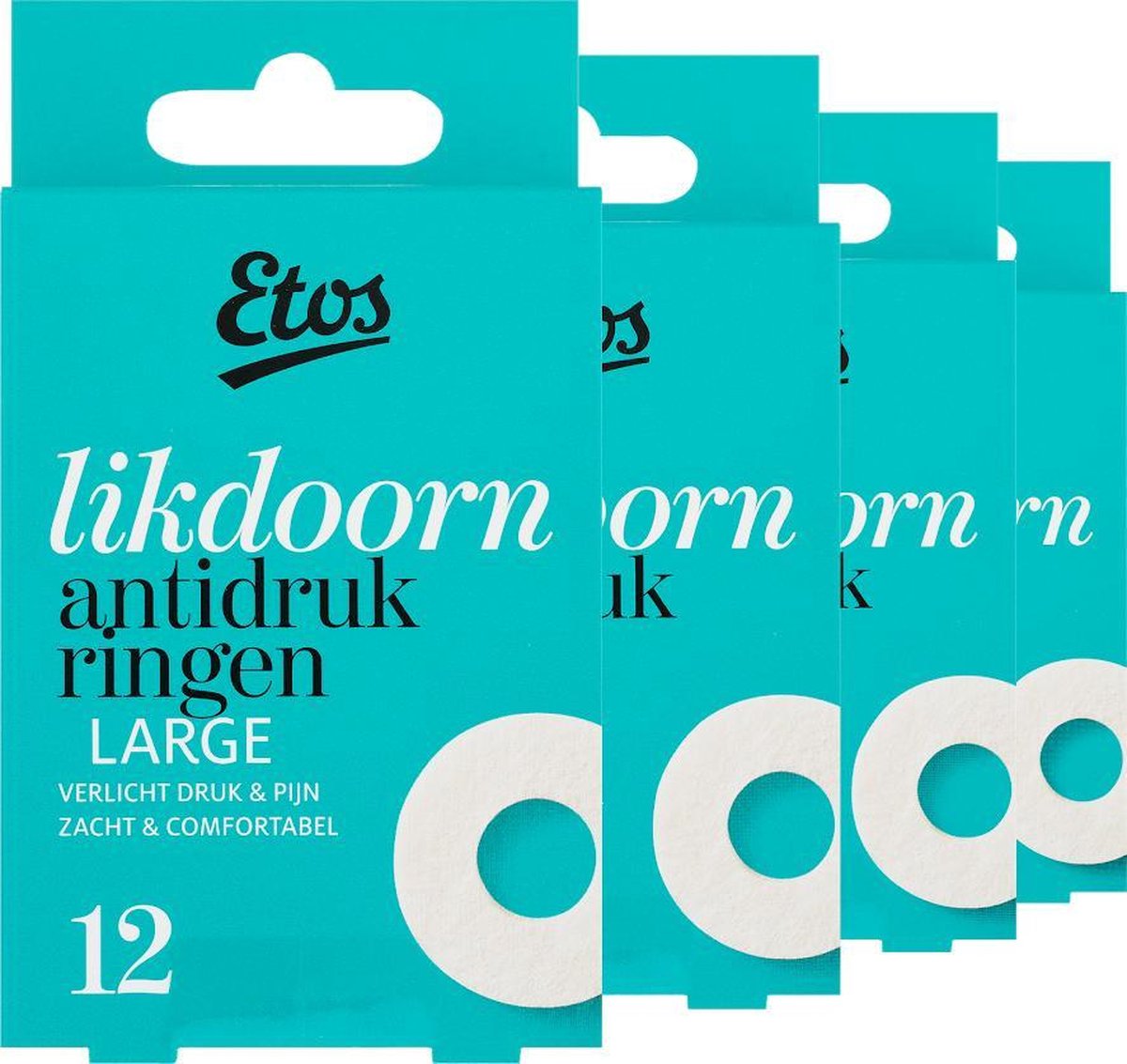 Etos Likdoorn Anti-Drukringen Large - 48 stuks (4 x 12 stuks)
