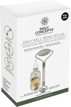 "Daily Concepts" Daily Well Being Ritual - Jade Gezichts Roller en Iris Jade Multi Use olie - Jade Facial Roller en Iris Jade Multi use oil