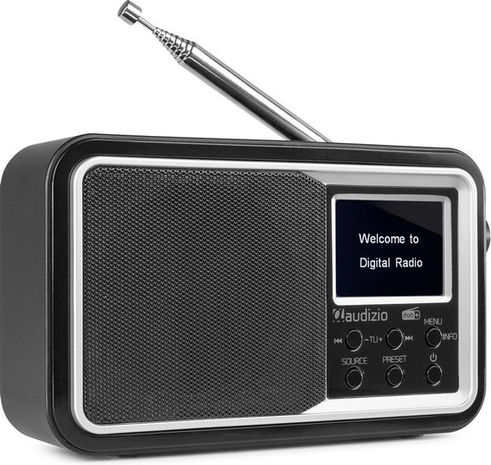 De schuld geven Loodgieter walgelijk Draagbare DAB radio met Bluetooth - Audizio Parma - wekkerradio - FM radio  - retro... | bol.com