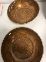 Oosterse gouden schalen - set van 2 stuks