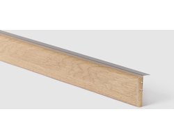 Trapverbouwing.nl - Traprenovatie overgangsprofiel - Laminaat -  Warme Eik - 130x5,6x1,2cm