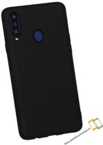Samsung Galaxy A20S Zwart siliconen backcover hoesje *LET OP JUISTE MODEL*