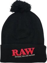 RAW Muts - Zwart - RAW Pompom Knit Hat