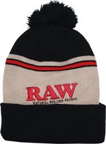 RAW Muts - Zwart/Bruin - RAW Pompom Knit Hat
