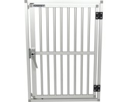 Hundos Deur in kozijn aluminium 48cm B x 64,5cm H Grendel links