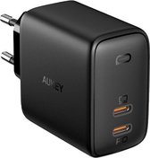 Aukey - Dual-Poort USB Oplader 65W (USB C + USB C)